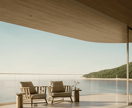 Modern villa with sea view