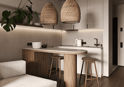 Furnished 1-bedroom apartment